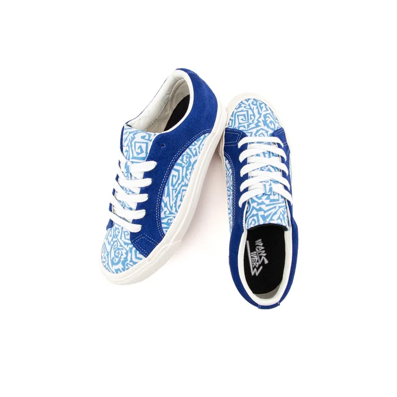 WANSWER Cushioning, Breathable, Supportive Low Top Skateboard Shoes Unisex Blue-4