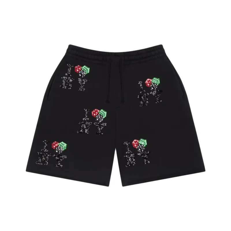 Denim Tears Casual Shorts Unisex Black-0