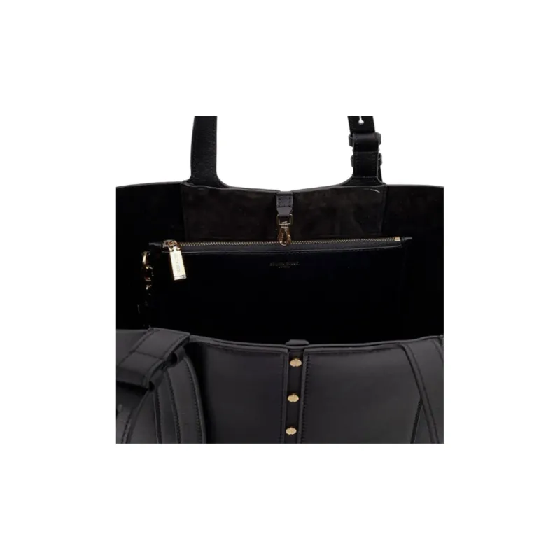 Golden Goose Leather Tote Bag, Shopping Bag, Handbag Women's Black-3
