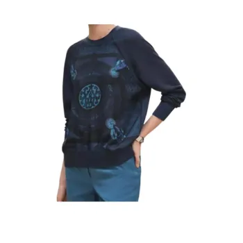 HERMES FW25 Knitwear Women's Ink Blue