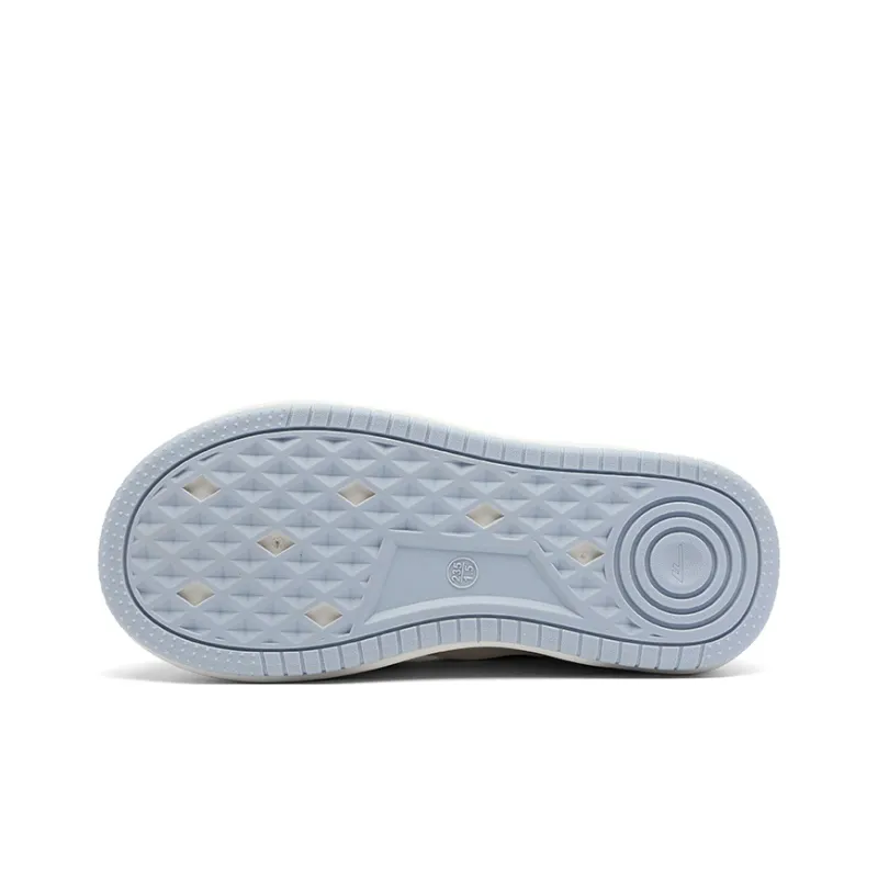 Warrior Anti Slip Wear Resistant Low Top Skateboard Shoes Women's White Blue-4