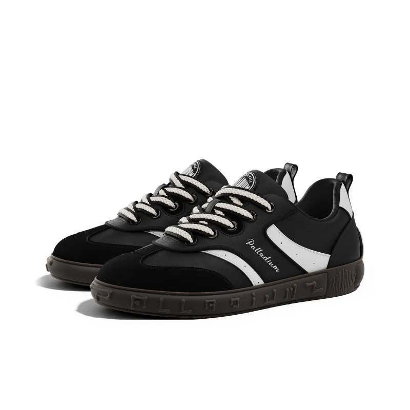 Palladium Height Increasing Abrasion Resistant Lightweight Breathable Slip Resistant Low Top Skateboard Shoes Unisex-9