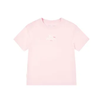 QIAODAN Sports Life Collection T Shirt Women's Moon Viewing Pink
