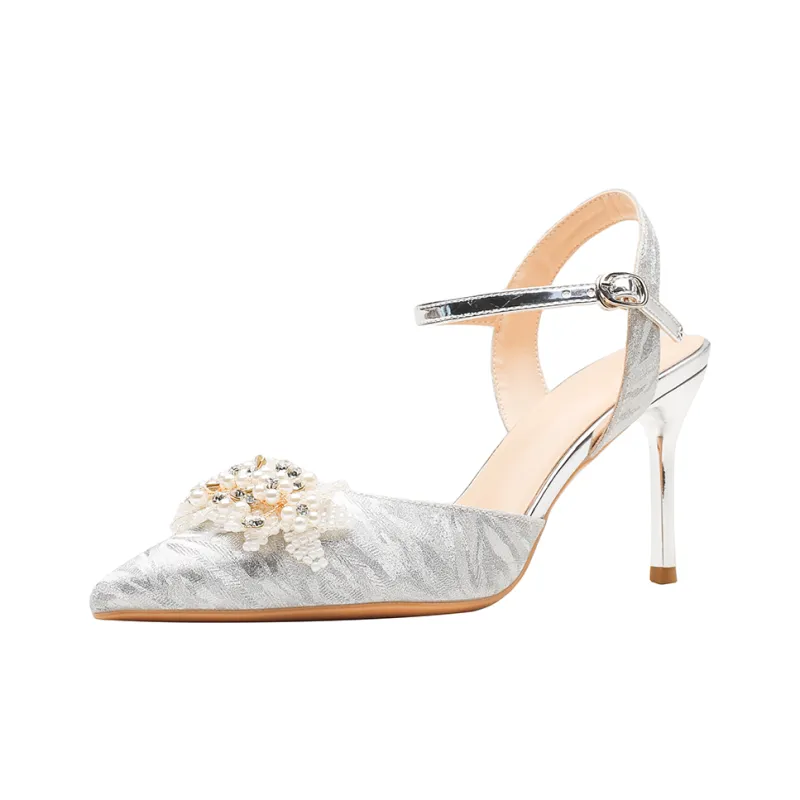 GOSO High Heels Women's Champagne Gold/Silver-6