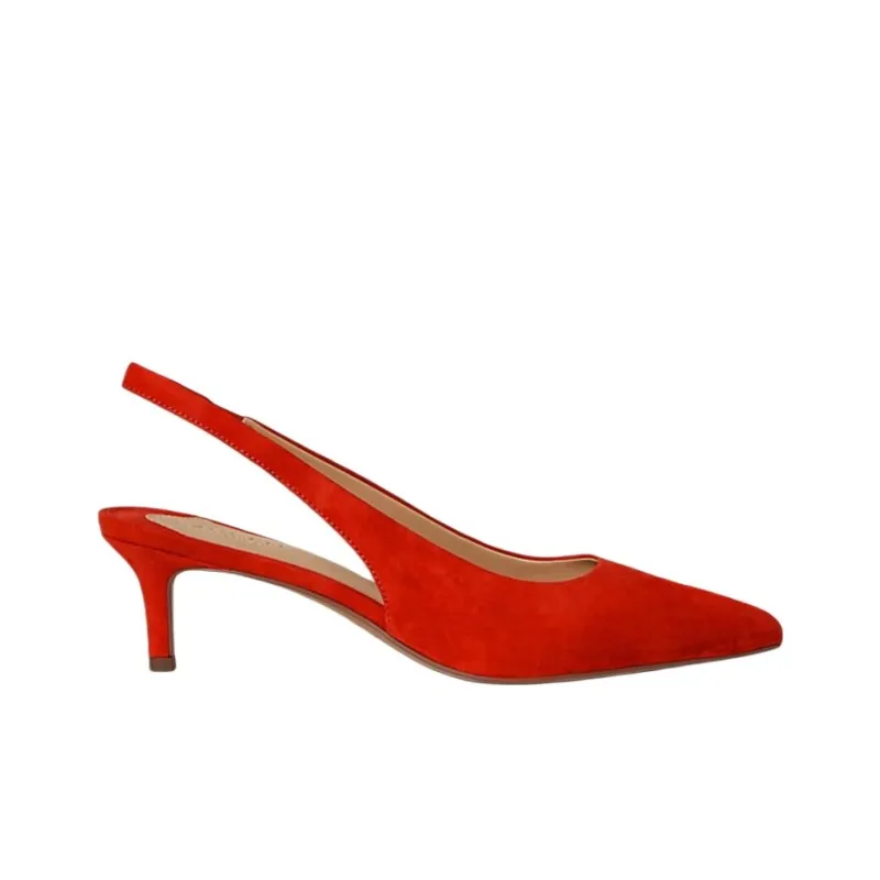 LAUREN RALPH LAUREN Lolah II Slim Heel High Heels 5cm Women's Red-1