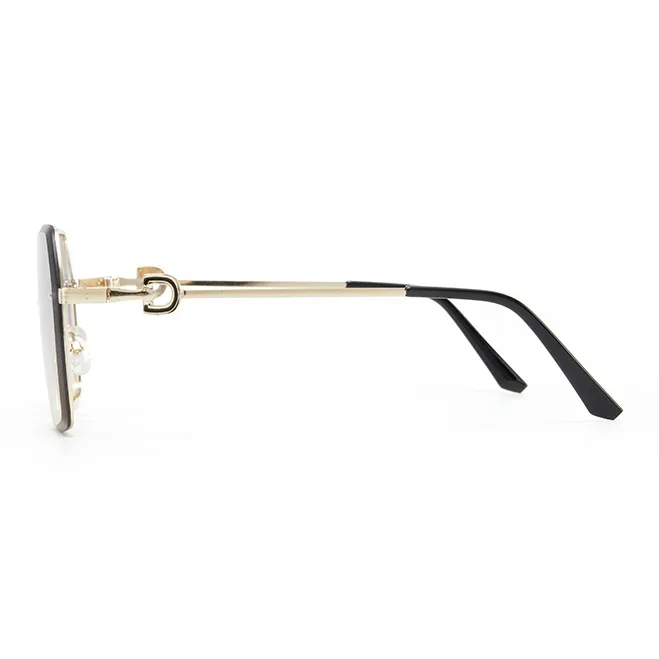 CinvaiKrose Metal Irregular Shape Sunglasses Women's-2