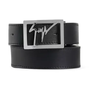 Giuseppe Zanotti/GZ Cow Leather Belts Men's Black Width 3.5CM