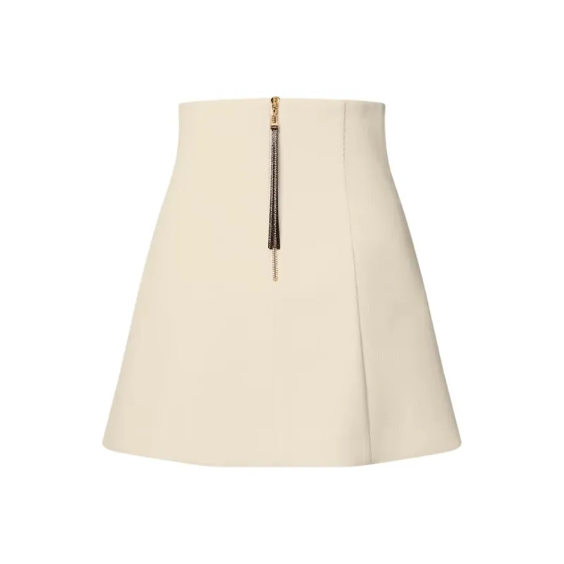 LOUIS VUITTON SS25 Casual Short Skirts Women's Light Beige-2