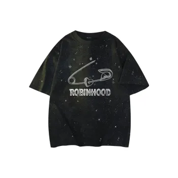 ROBINHOOD T Shirts Unisex Tie Dye Black