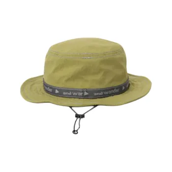 And Wander Nylon Bucket Hats Unisex Green
