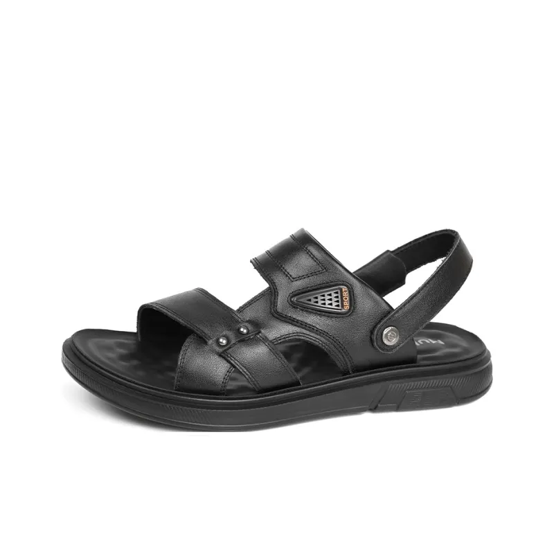 Mulinsen Beach Sandals Men Black/Brown-3