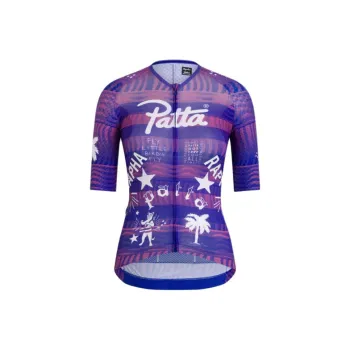 Rapha X Patta RAPHA Collaboration Cycling Clothing Women's Flamingo Pink/Royal Blue