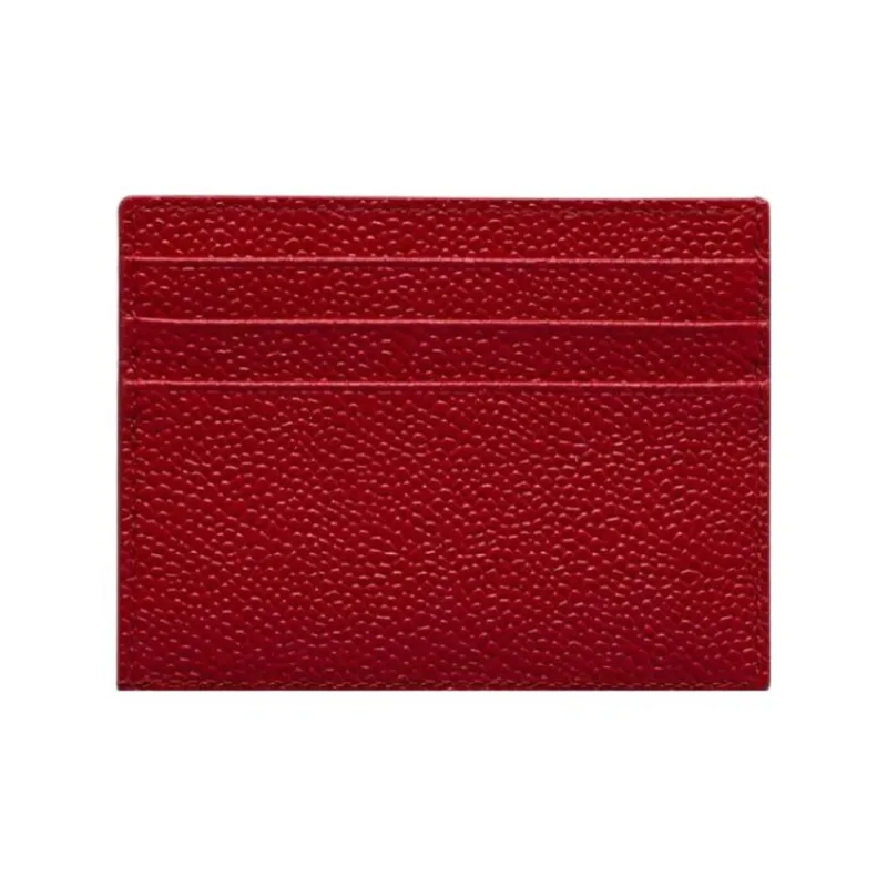 THOM BROWNE· Calfskin Card Holder Regular Men's Red-2