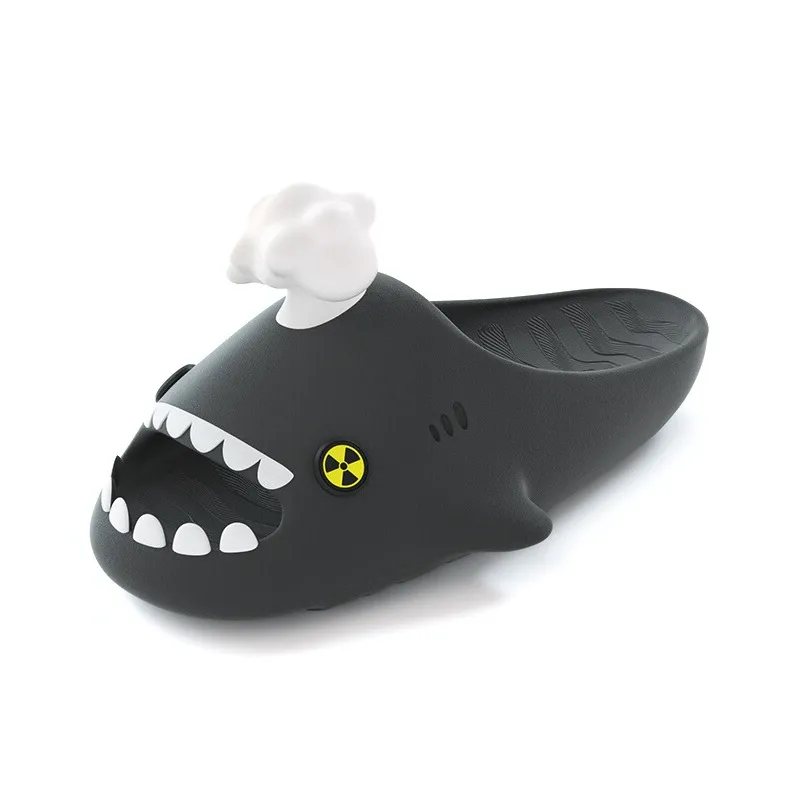 HelloSlippers Sharkicks Mushroom Cloud, Slide Slippers Unisex-0