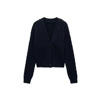 INSUN Cashmere Sweaters Women's Navy Blue