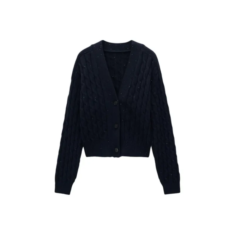 INSUN Cashmere Sweaters Women's Navy Blue-0