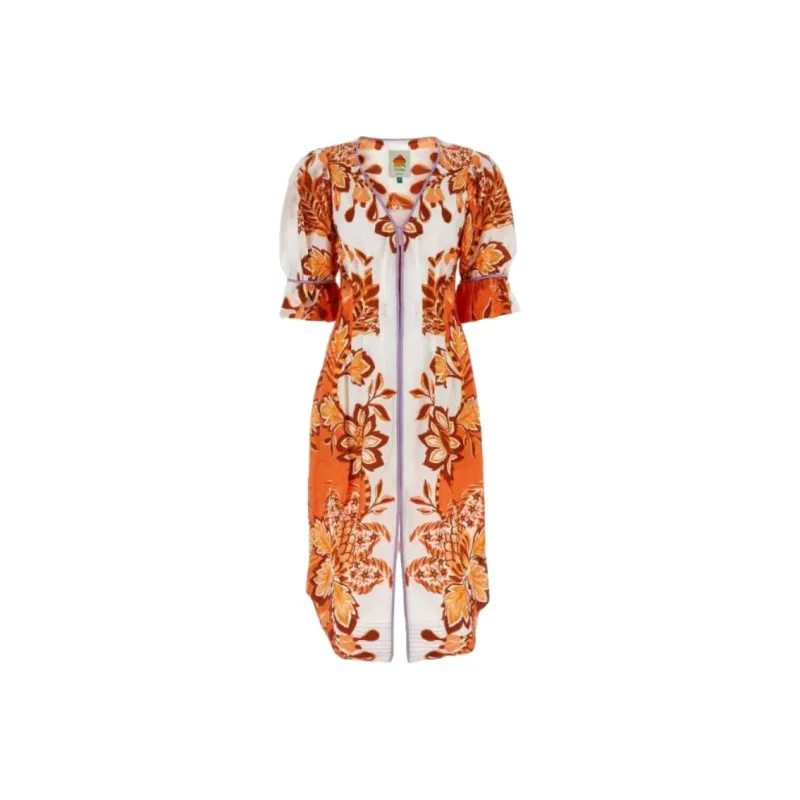 Farm Rio Aura Floral Midi Dress-0
