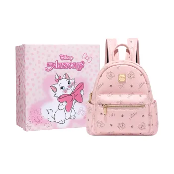 Disney Cat Velvet PVC Backpack Regular Women's Multicolor