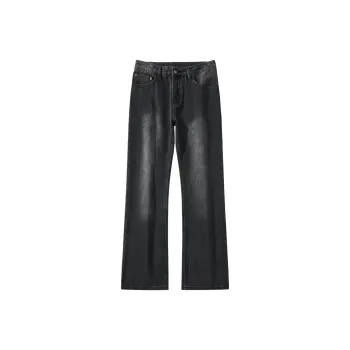 PENTAGONAL HEART Jeans Men Black Gray Color