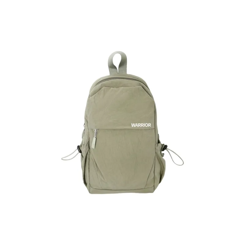 Warrior Nylon Backpack Unisex Green/Black-0
