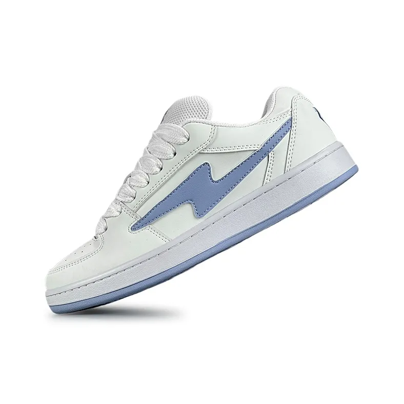 LuzaoT SUPER DRAG Coverage Breathable Low Top Skateboard Shoes Women's White Light Moon-2