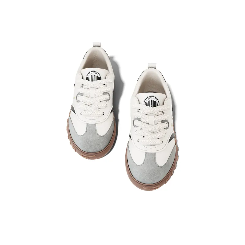 Palladium Height Increasing Abrasion Resistant Lightweight Breathable Slip Resistant Low Top Skateboard Shoes Unisex-4