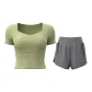 [Short-Sleeved Set]Cardamom Green+Limestone