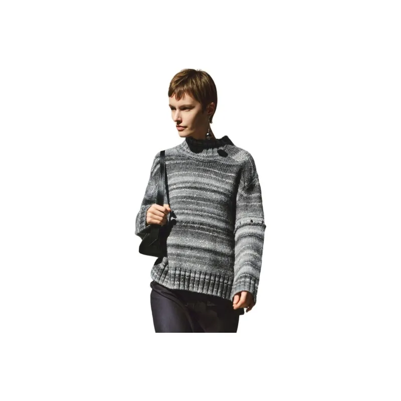 INSUN Sweaters Women's Silver Gray-0