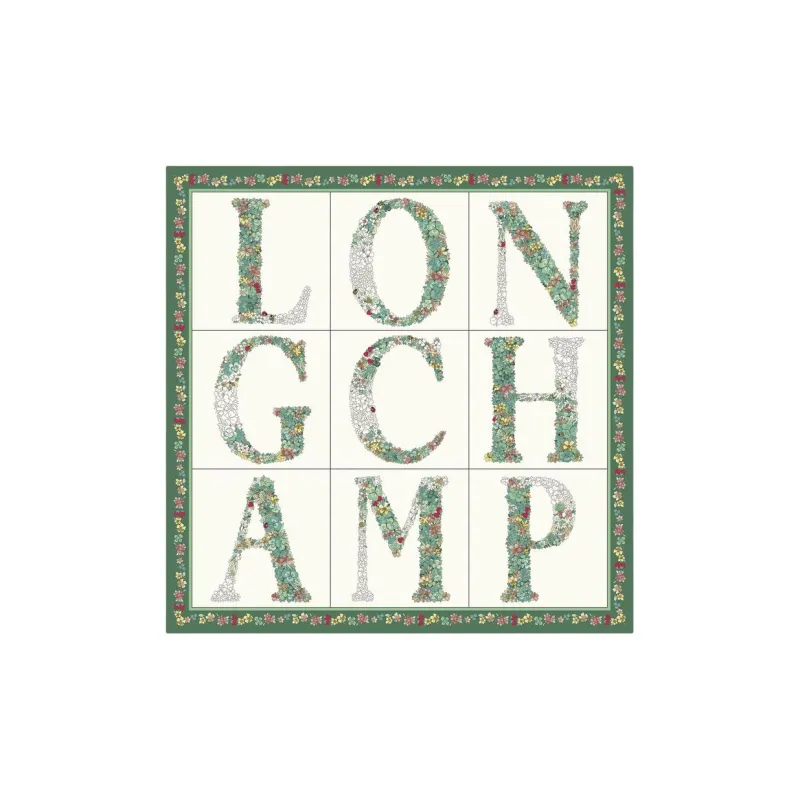 LONGCHAMP Silk Scarves Women's Green-0