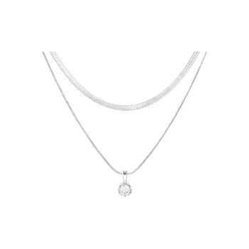 MISS XIA JWY Titanium Steel Necklaces Women's