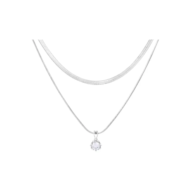 MISS XIA JWY Titanium Steel Necklaces Women's-0