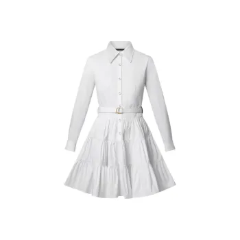 LOUIS VUITTON SS25 Long Sleeved Dress Women's White