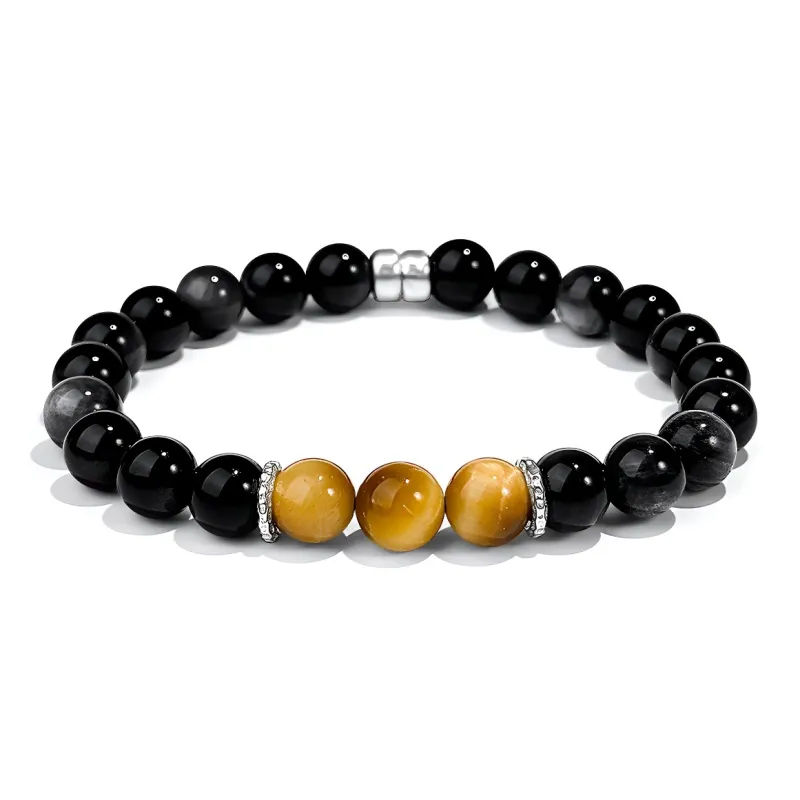 CMFY Obsidian Jade Bracelets Unisex-0