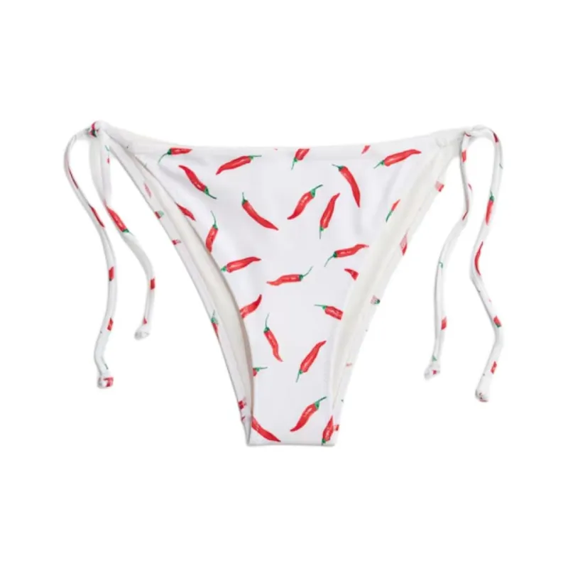 H&M Swimming Shorts Women's White/Chili Pepper-0