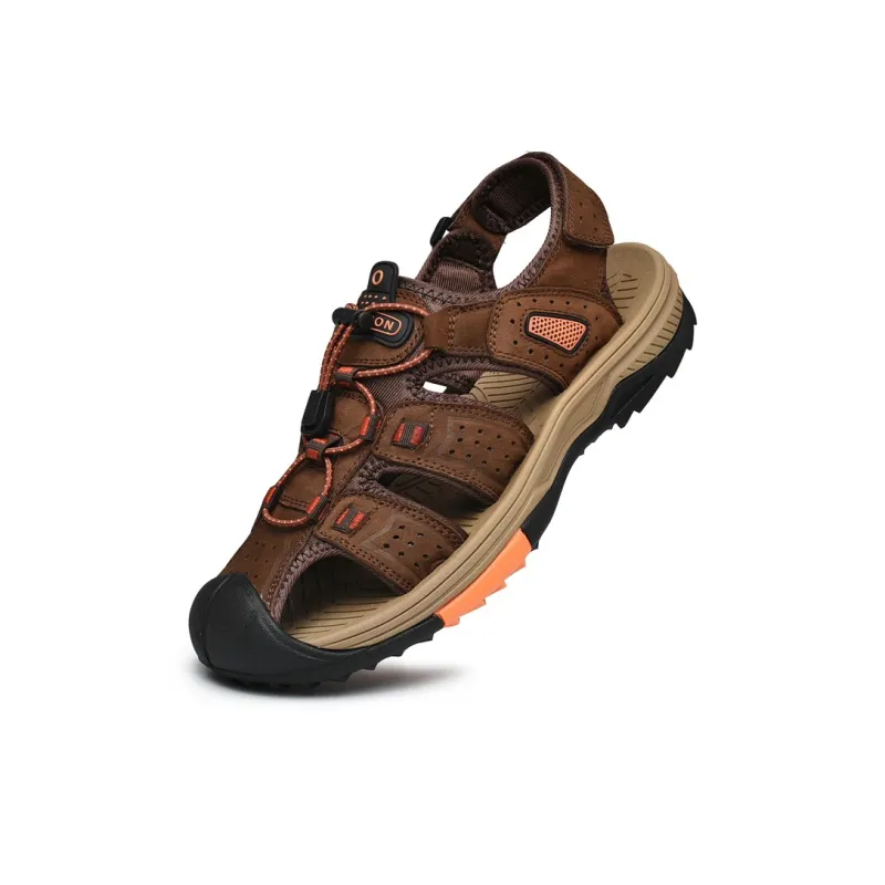 AIPSEN River Trekking Shoes Men's Brown-2