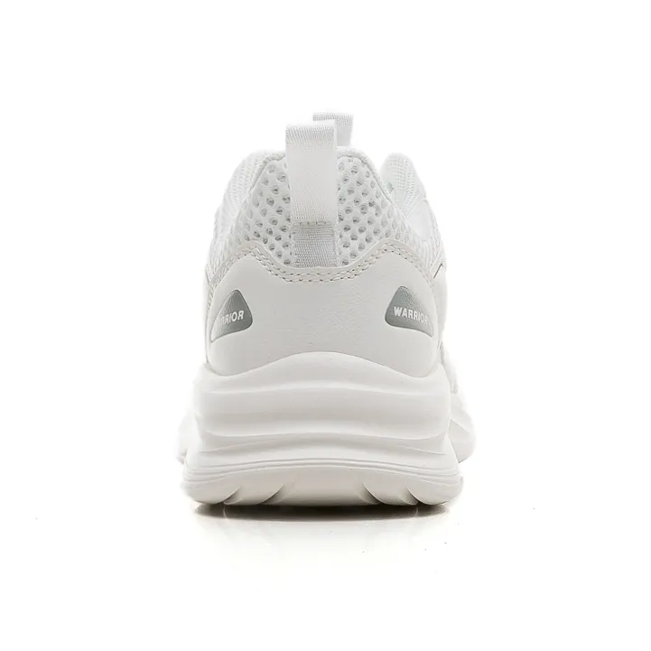 Warrior Breathable And Resilient Low Top Casual Shoes Unisex White-3