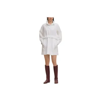 HERMES Long Sleeved Dress Women's White