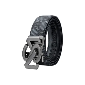 MILLIE'S Polyvinyl Chloride Leather Belts Men's Width 3.5cm