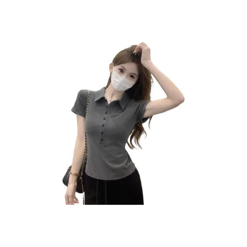 GUOZHEN Set in Sleeve T Shirt Women's-3