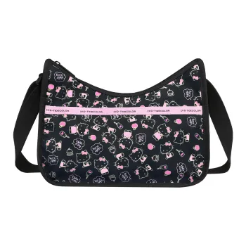 Zgo Hello Kitty Polyester Shoulder Bag Women's Black Pink
