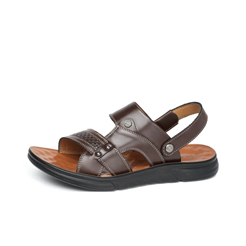 Mulinsen Beach Sandals Men Black/Brown-8