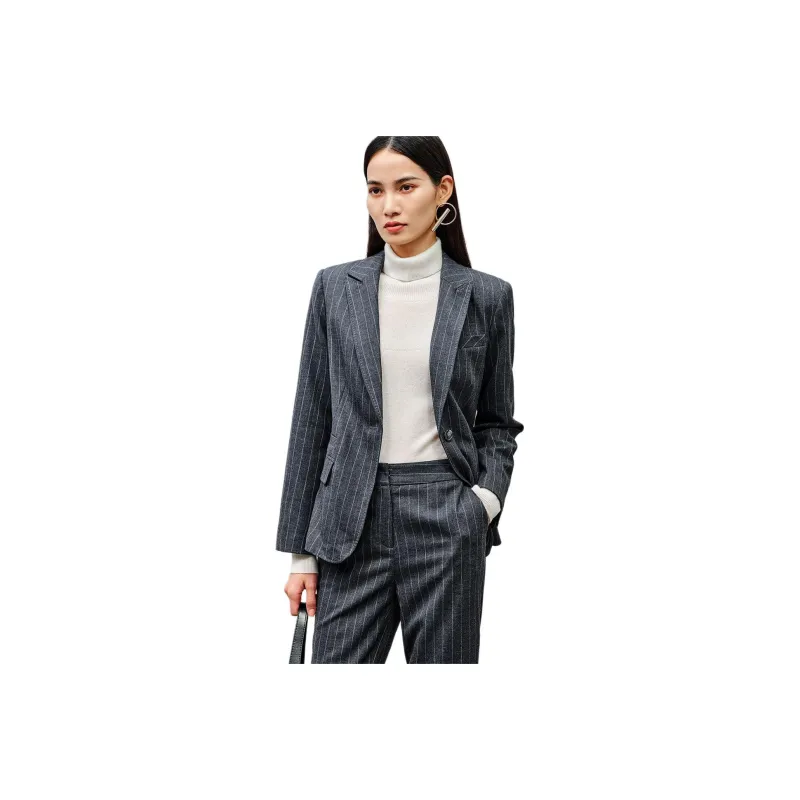 INSUN Business Suits Women's Smoke Gray-0