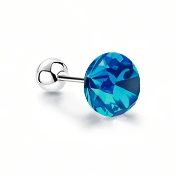UX Titanium Steel, Ear Care Stud Earrings Unisex Multicolor Strobe Lights Collection-7