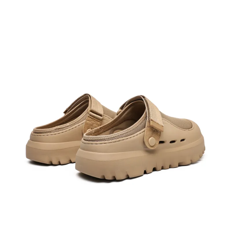 Hong Kong Meng Quiet Abrasion Resistant Slip Resistant Closed Toe Slippers Unisex Dark Sand-4