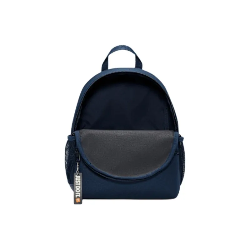 Nike Polyester Backpack Mini Unisex Obsidian Color & White-3