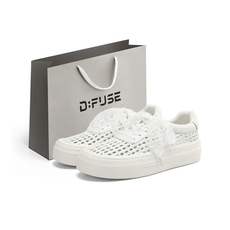 D FUSE SCANDINAVIA Abrasion Resistant Height Increasing Low Top Skateboard Shoes Women's-1