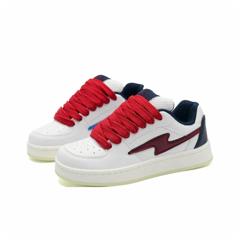 OAOQ Slip Resistant Cushioning Abrasion Resistant Lightweight Breathable Low Top Skateboard Shoes Unisex-13