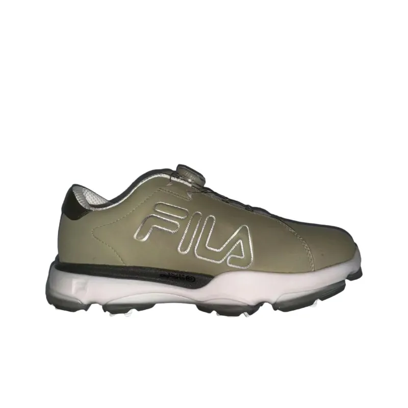FILA Heritage FHT Anti Slip Wear Resistant Low Top Golf Shoes Men's Brown-1