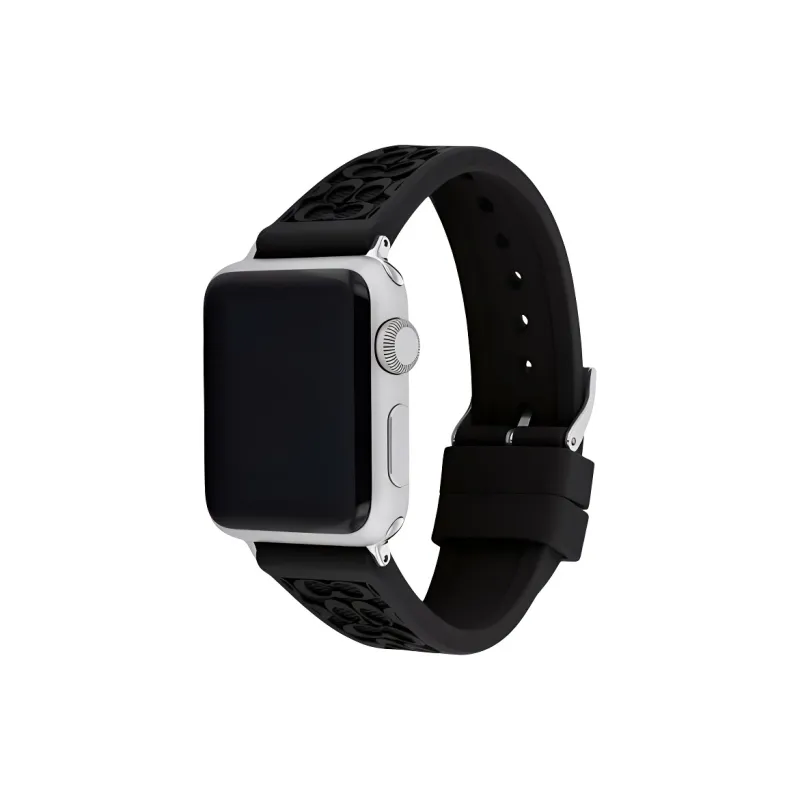 COACH Apple Compatibility Watch Band 38mm Rubber Material-0