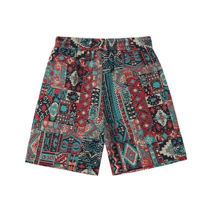 PVPVPV Casual Shorts Unisex Red-1